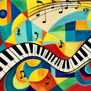 Melody in Color – 36"x48", Acrylic on Canvas