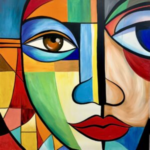 Reflections in Color – 48"x48", Acrylic on Canvas